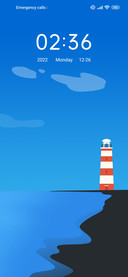 Blue sky seaside