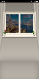 Outside the window