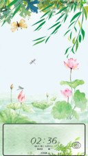 中国风荷