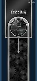 Silver clock