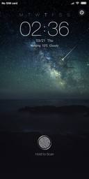 iOS 10 Ambiance  night star 