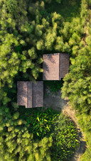 Aerial view of the autumn scenery of danfeng village