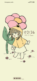 girl among flowers