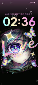 OS炫彩蝴蝶涂鸦