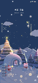 趣味冬日雪景