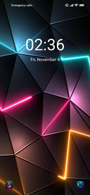 Dark neon triangle