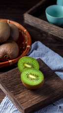 Delicious kiwifruit on the table