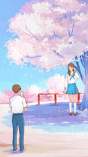 Lover Taking Pictures Under The Tree