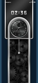 Silver clock
