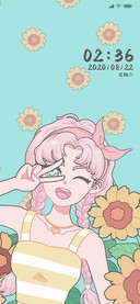 向日葵与少女