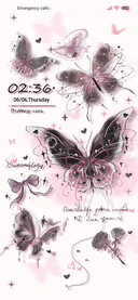 Pink butterfly