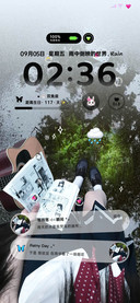 INS氛围雨中倒影
