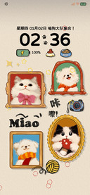 复古画框猫猫