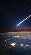 Shooting Star over Earth