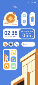 纯净蓝系