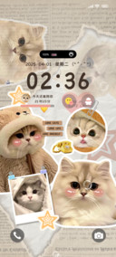 ins可爱趴趴猫
