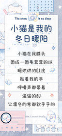 小猫是我的冬日暖阳