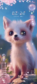 梦幻小狐狸动态风铃