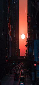 城市日落