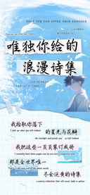 唯独你给的浪漫诗集