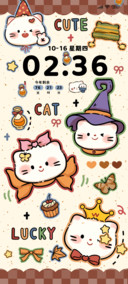 复古薄巧咖啡猫猫头