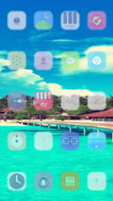 The blue sky