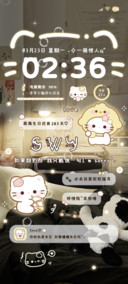 OS卧室氛围小猫对话