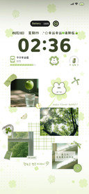 ins拼贴 四叶草小兔