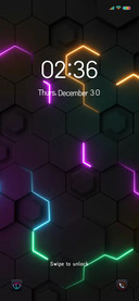 Neon hexagon