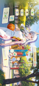 篮球女生横屏多壁纸