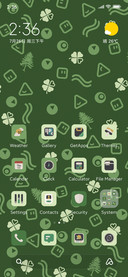 Lucky green clover