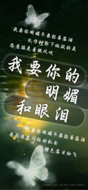 我要你的明媚和眼泪