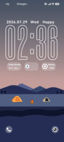 Mountain Dusk Fire