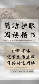 简洁护眼阅读楷书