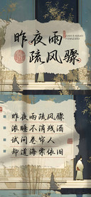 昨夜雨疏风骤