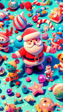 Candy santa claus