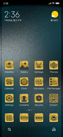 Golden icons