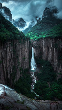 Taihang mountains in the rain