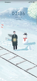 Winter snow scene