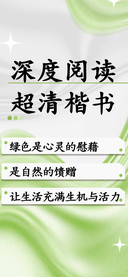 深度阅读超清楷书