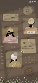 光影文艺背影少女
