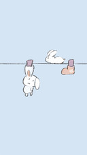 Rabbit on the drying rack