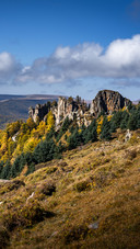 The autumn scenery of luya mountain