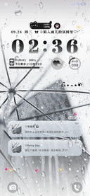困在雨中 自定义