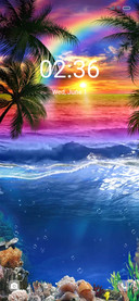 Rainbow ocean