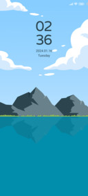 Alpine water blue