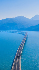 The eastern section of the hong kongzhuhaimacao bridge on