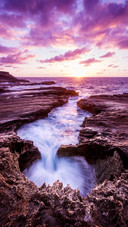 At sunset the sea and the sky complement each other