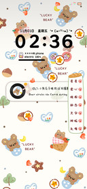ins平铺午睡小熊