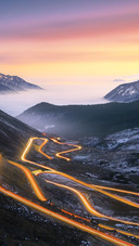 The light of the sunset